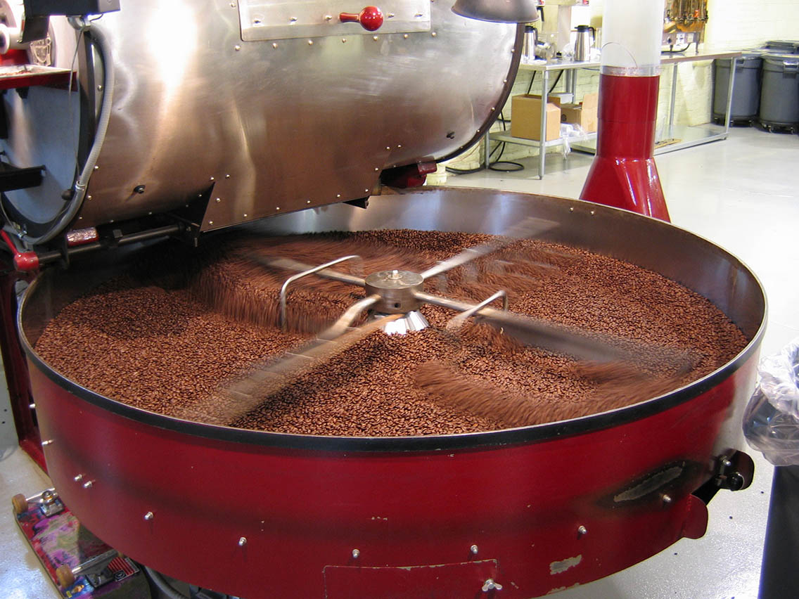 A coffee roasting operation
