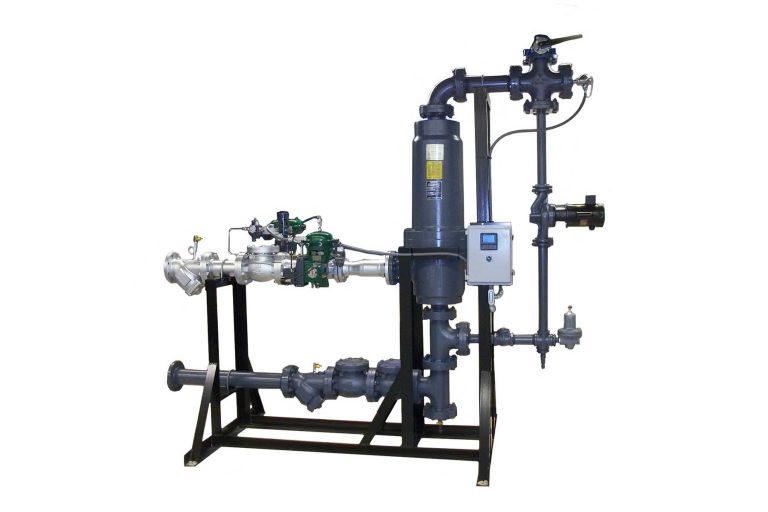 left side view of a direct steam injection setup