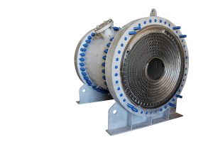 Inproheat Industries - spiral heat exchanger - back view