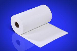 a smaller roll of superwool, partially unrolled, looking like paper towel