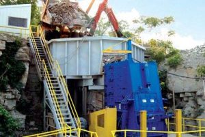 Blue Williams crusher operating